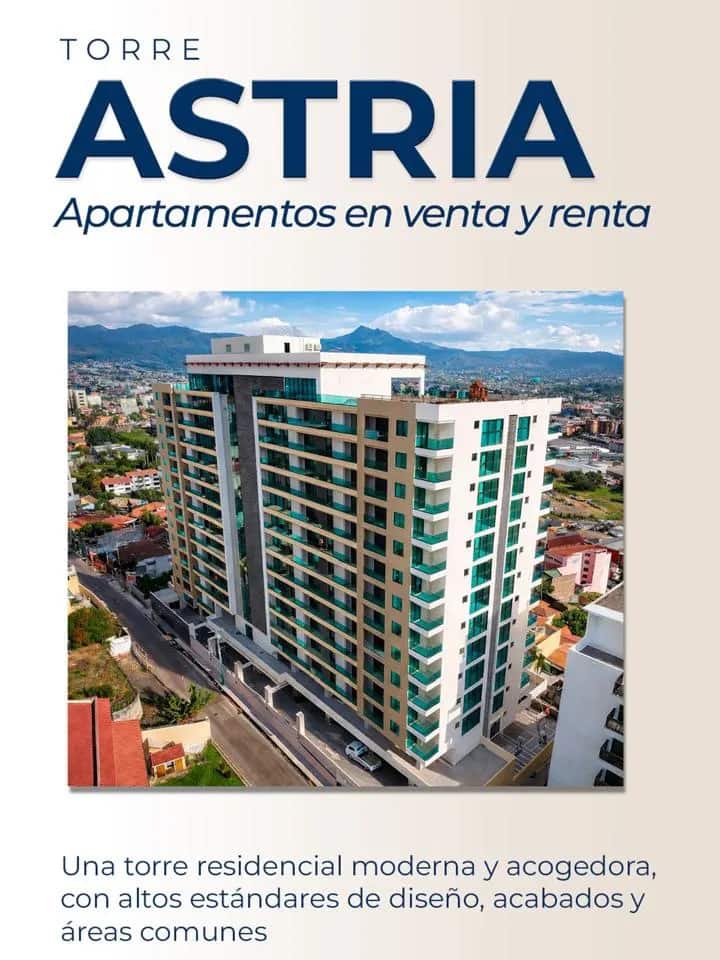 Apartamentos en Venta - Torre Astria, Tegucigalpa - Tegucigalpa