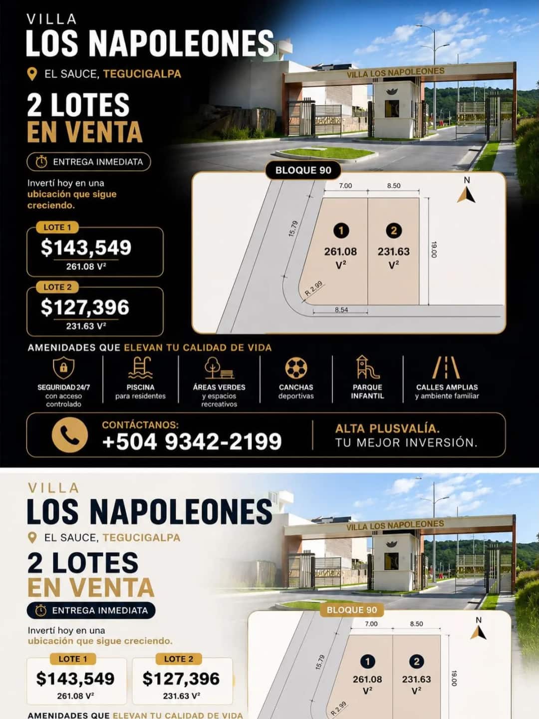 Lotes en Venta - Villa Los Napoleones | El Sauce, Tegucigalpa - Tegucigalpa